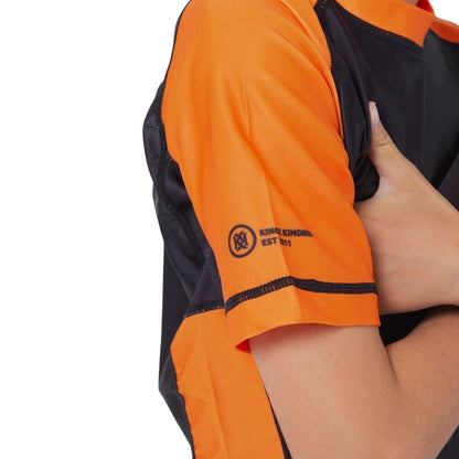 Kingz Ranked V2 Youth Short Sleeve Rashguard Orange