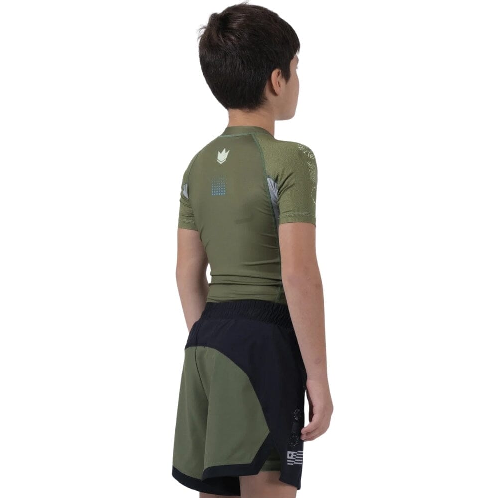 Kingz Trooper Youth Rashguard Military Green