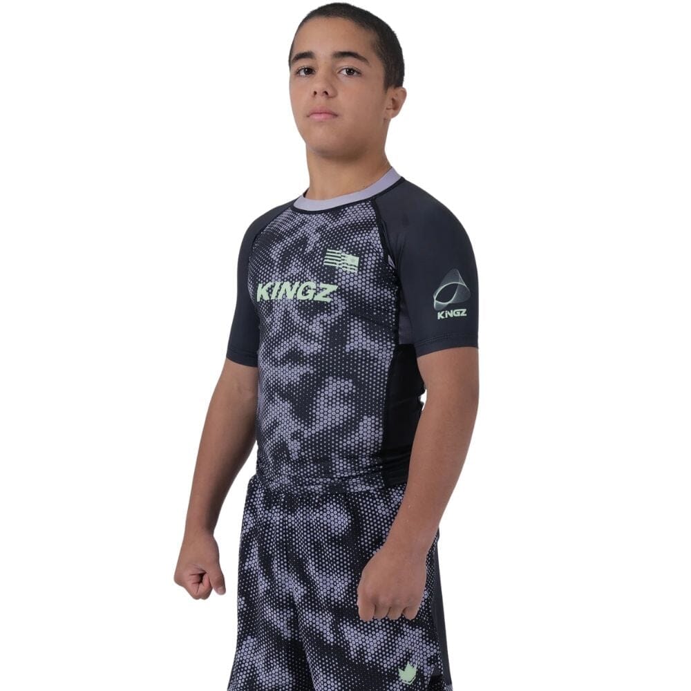 Kingz Viper Youth Rashguard Black/Purple