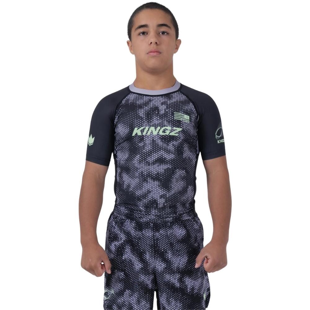 Kingz Viper Youth Rashguard Black/Purple