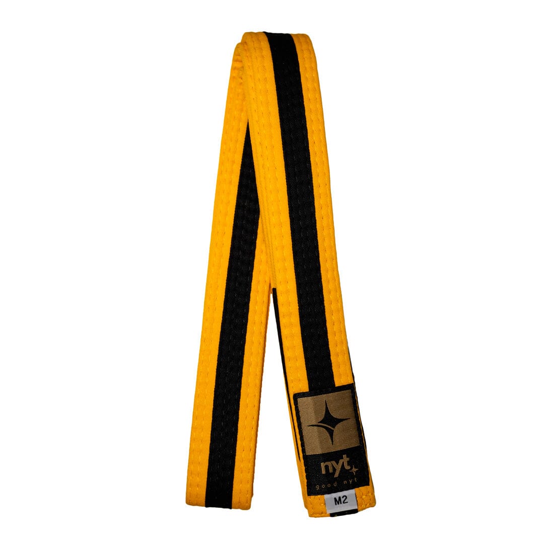 NYT Youth BJJ Gi Belt BJJ Belts NYT Yellow/Black M0 