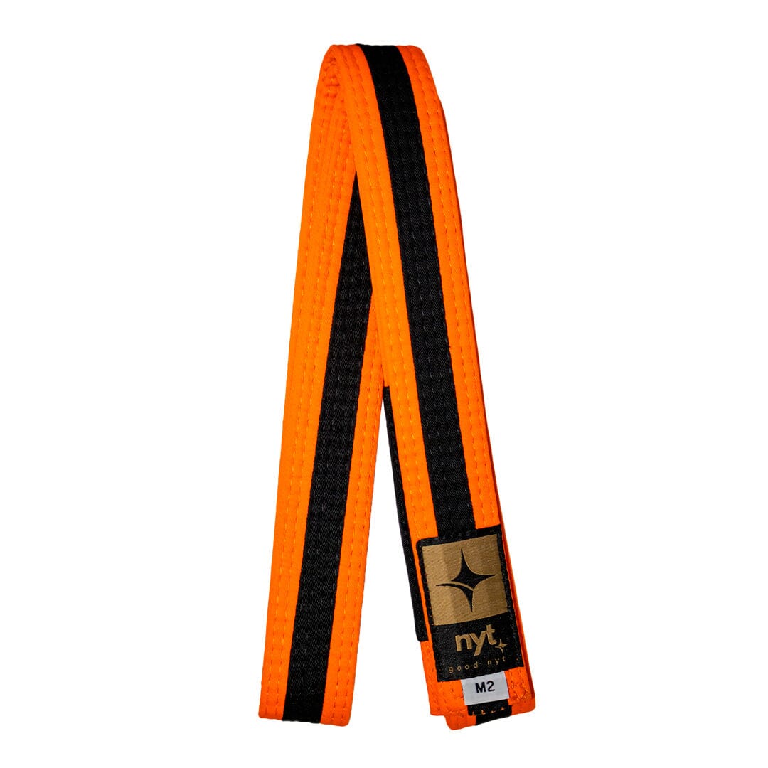 NYT Youth BJJ Gi Belt BJJ Belts NYT Orange/Black M0 