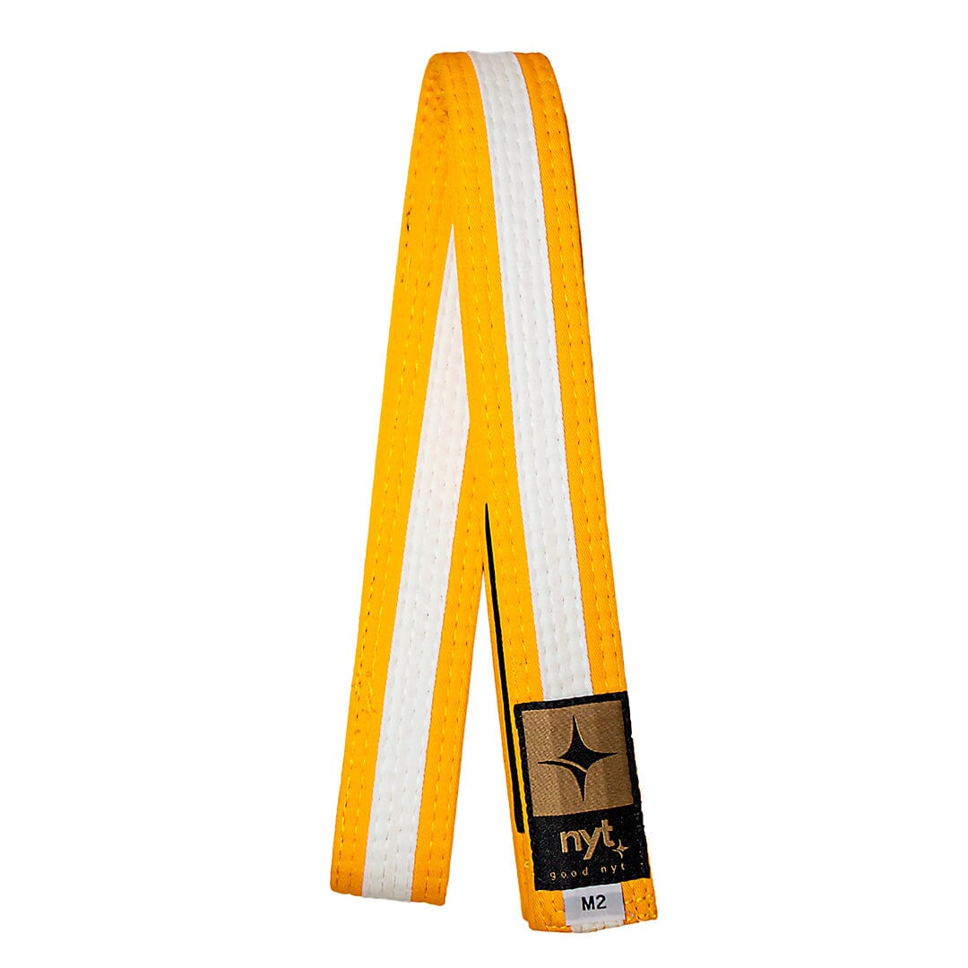 NYT Youth BJJ Gi Belt BJJ Belts NYT Yellow/White M0 