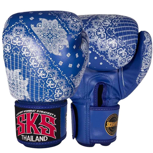 SKS Bandana Muay Thai Gloves Blue