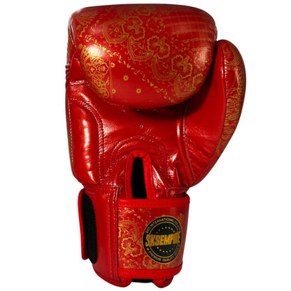 SKS Bandana Muay Thai Gloves Metallic Red