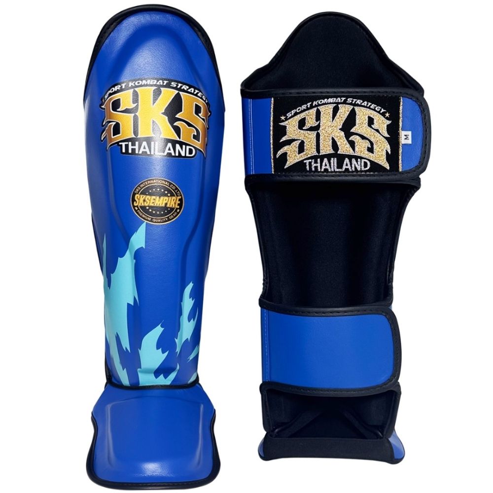 SKS Claw Muay Thai Shin Guards Blue