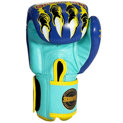 SKS UV Tiger Blue Muay Thai Gloves
