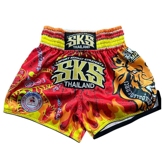 SKS Rajadamnern Red Muay Thai Shorts