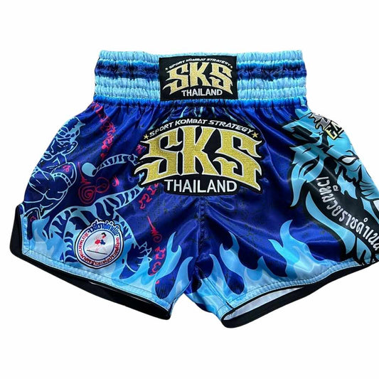 SKS Rajadamnern Blue Muay Thai Shorts