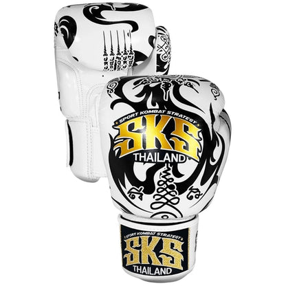 SKS Rift Legacy Muay Thai Gloves White Muay Thai Gloves SKS 