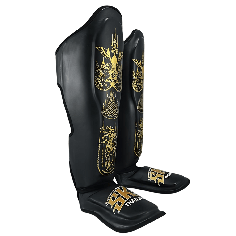 SKS Black Sakyant Muay Thai Shin Guards Shin Guards SKS 