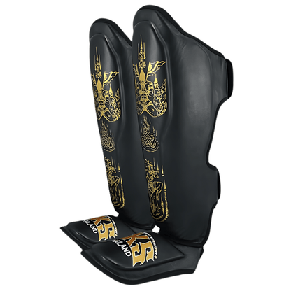 SKS Black Sakyant Muay Thai Shin Guards Shin Guards SKS 