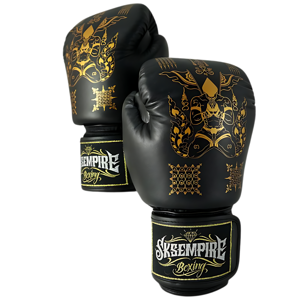 SKS Black Sakyant Muay Thai Gloves