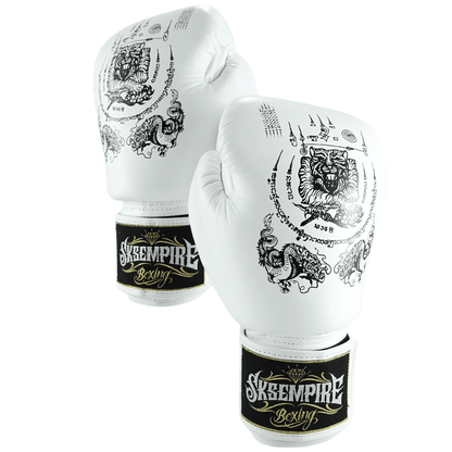 SKS White Sakyant Muay Thai Gloves Muay Thai Gloves SKS 