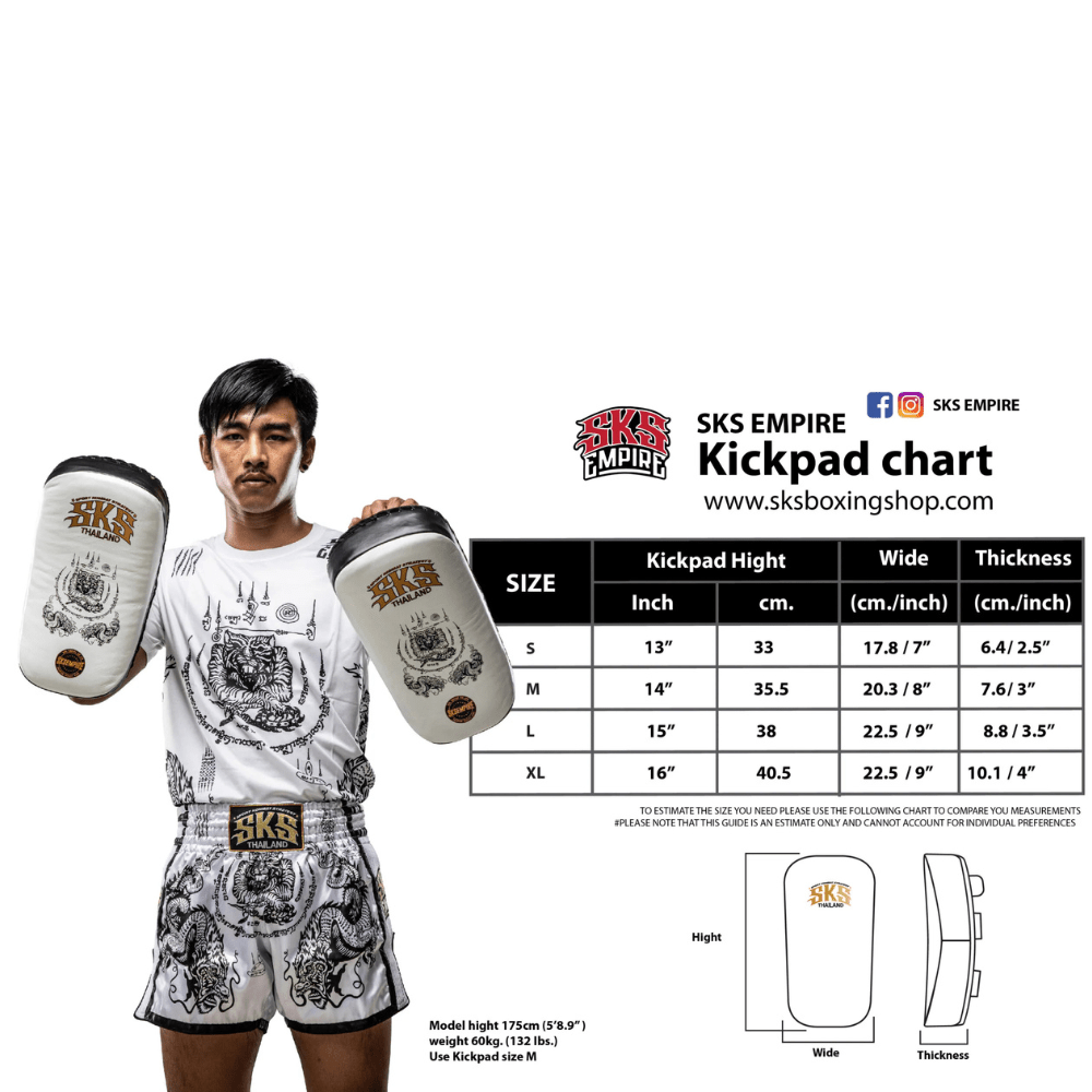 SKS Black Sakyant Thai Pads Large Thai Pads SKS 