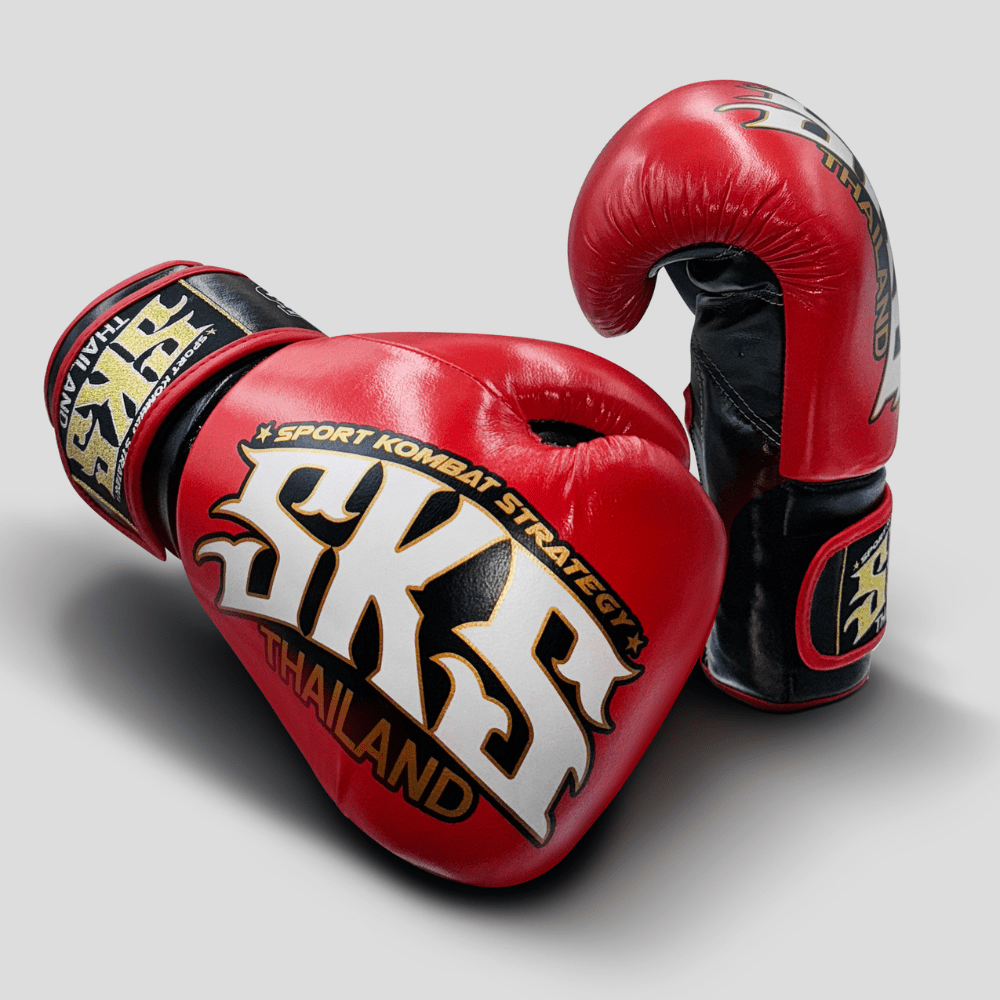 SKS Scarlet Noir Hook and Loop Boxing Gloves Boxing Gloves SKS 