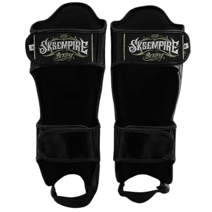 SKS Black Muay Thai Shin Guards Shin Guards SKS 