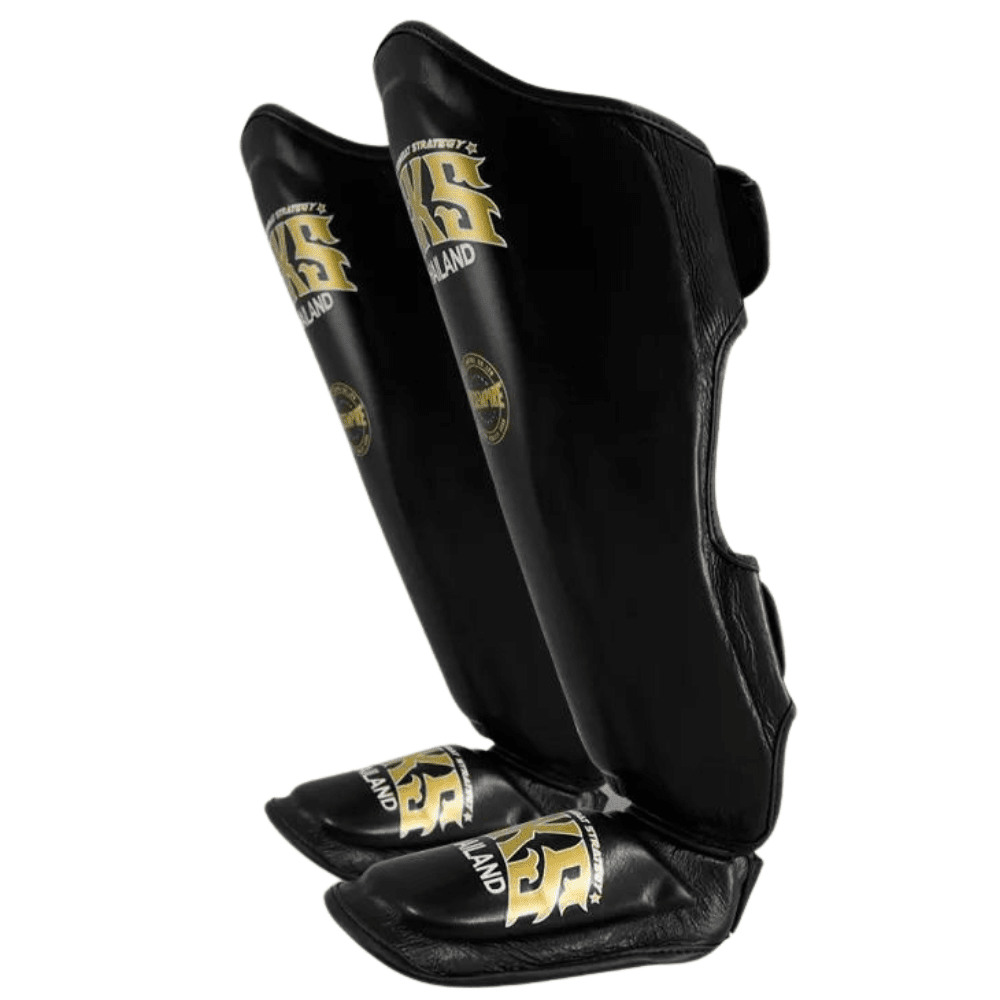 SKS Black Muay Thai Shin Guards Shin Guards SKS 