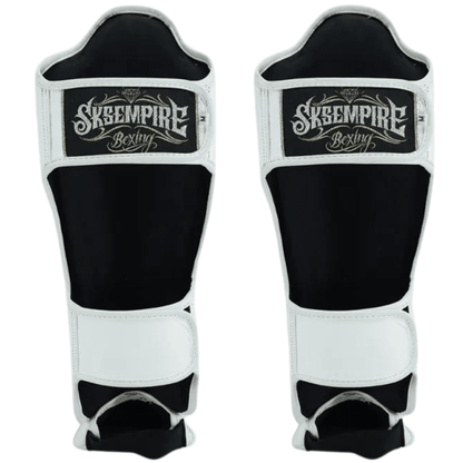 SKS White Muay Thai Shin Guards Shin Guards SKS 