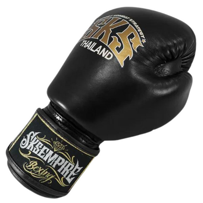 SKS Black Muay Thai Boxing Gloves