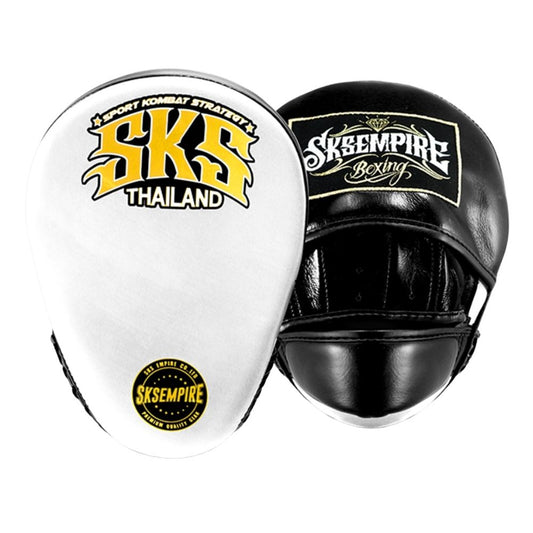 SKS Medium Curved Focus Mitts White