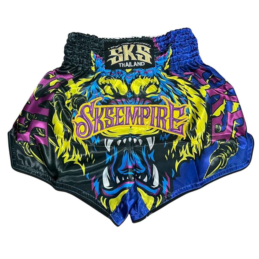 SKS Tiger Blue Muay Thai Shorts