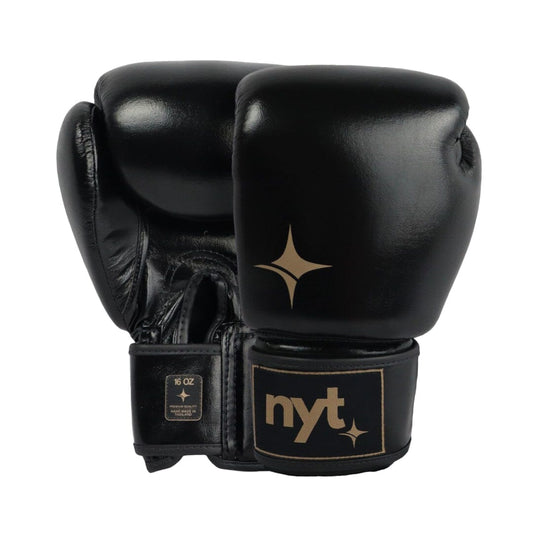 NYT Muay Thai Boxing Gloves Muay Thai Gloves NYT Black/Sand 10oz 