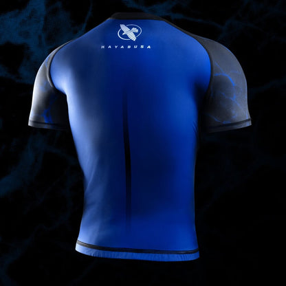Hayabusa UFC BJJ Short Sleeve Rashguard Blue