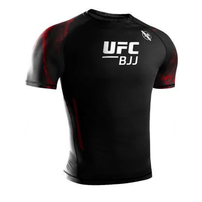 Hayabusa UFC BJJ Short Sleeve Rashguard Red