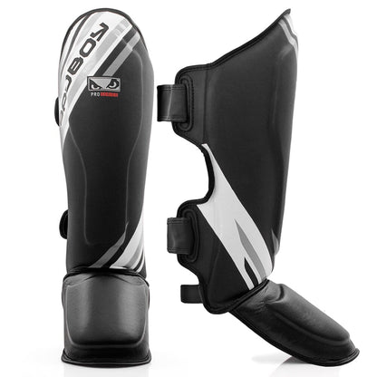 Bad Boy Pro Series Advanced Thai Shin Guards Shin Guards Bad Boy Black/White X Small 