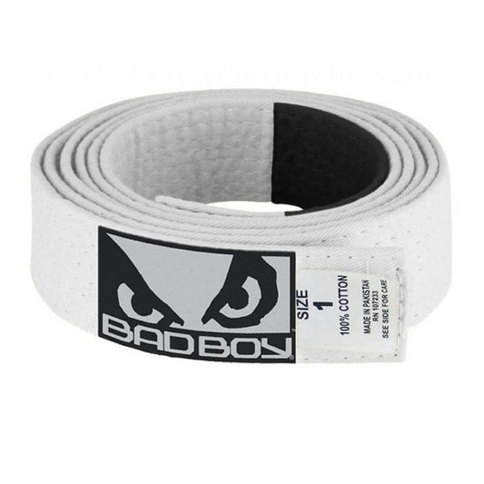 Bad Boy BJJ Gi Kids Belt BJJ Belts Bad Boy White K000