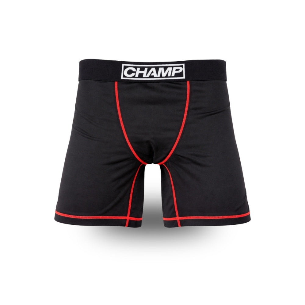 CHAMP Motion+ Performance Short and Cup Elite Kit Black/Red