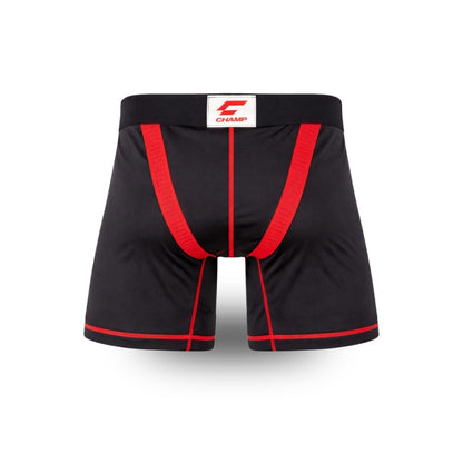 CHAMP Motion+ Performance Short and Cup Elite Kit Black/Red
