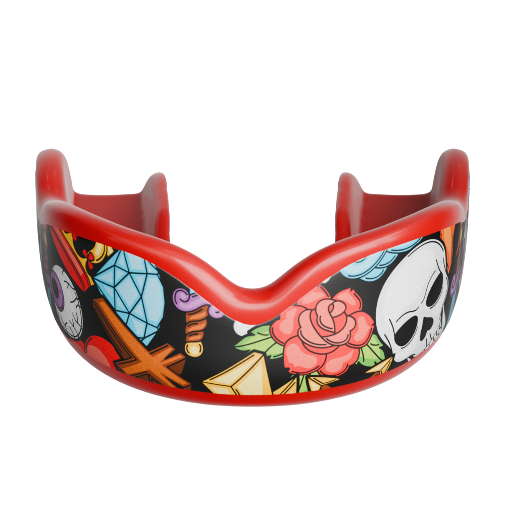 CHAMP SKULLSnROSES Boil & Bite Mouthguard