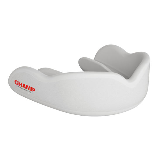 CHAMP White Boil & Bite Mouthguard Mouth Guards Champ White Adult 