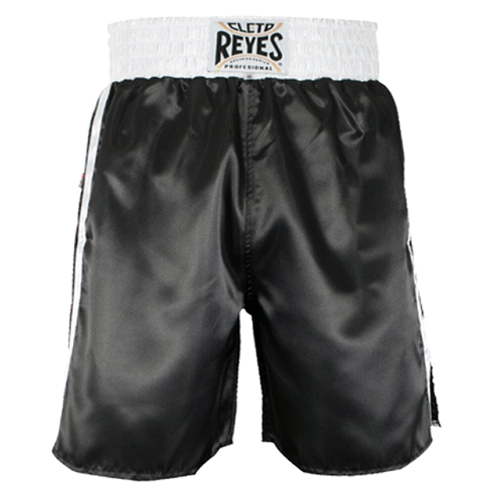 Cleto Reyes Satin Classic Boxing Trunk Boxing Shorts Cleto Reyes Black/White X Small 