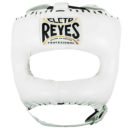 Cleto Reyes Traditional Headgear with Nylon Face Bar Head Guards Cleto Reyes White One Size 