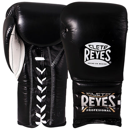 Cleto Reyes Training Boxing Gloves with Laces Boxing Gloves Cleto Reyes Black 12oz 