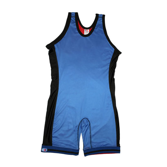 Cliff Keen Reversible Kids Wrestling Singlet Blue Front