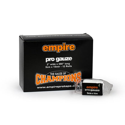 Empire Pro Gauze 5cm x 15mtr Boxing Gauze Empire Pro Tape White 12 Rolls 