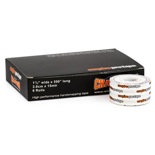 Empire Pro Tape 3.8cm x 13mtr (6 Roll Box) Boxing Tape Empire Pro Tape White 6 Rolls 