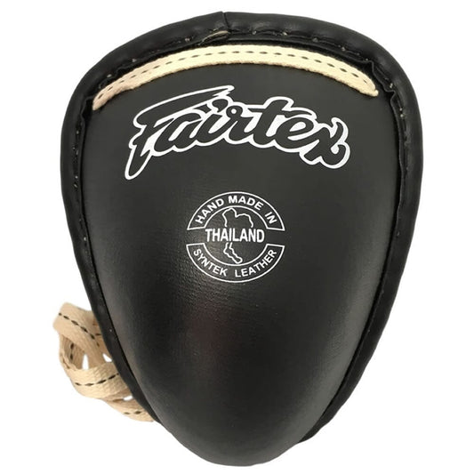 Fairtex GC2 Muay Thai Steel Cup Groin Guards Fairtex Black Small 