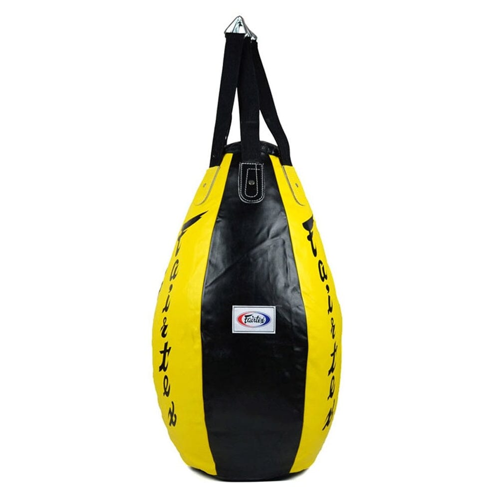 Fairtex HB15 Super Teardrop Bag Heavy Bags Fairtex Black/Yellow Filled 