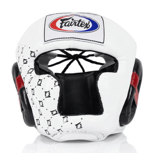Fairtex HG10 Super Sparring Head Guard Head Guards Fairtex White Medium 