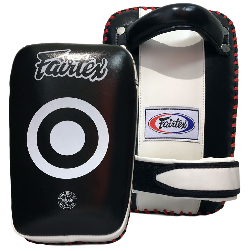 Fairtex KPLC1 Mini Curved Thai Pads Black/White