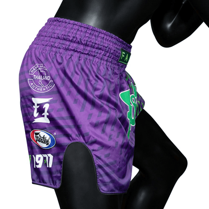 Fairtex BS1922 Racer Purple Slim Cut Muay Thai Shorts Muay Thai Shorts Fairtex 