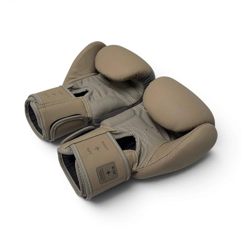 NYT Muay Thai Boxing Gloves Sand/Smoke