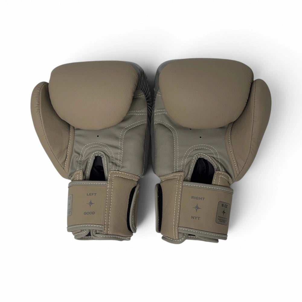 NYT Muay Thai Boxing Gloves Sand/Smoke