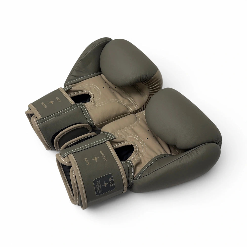 NYT Muay Thai Boxing Gloves Smoke/Sand