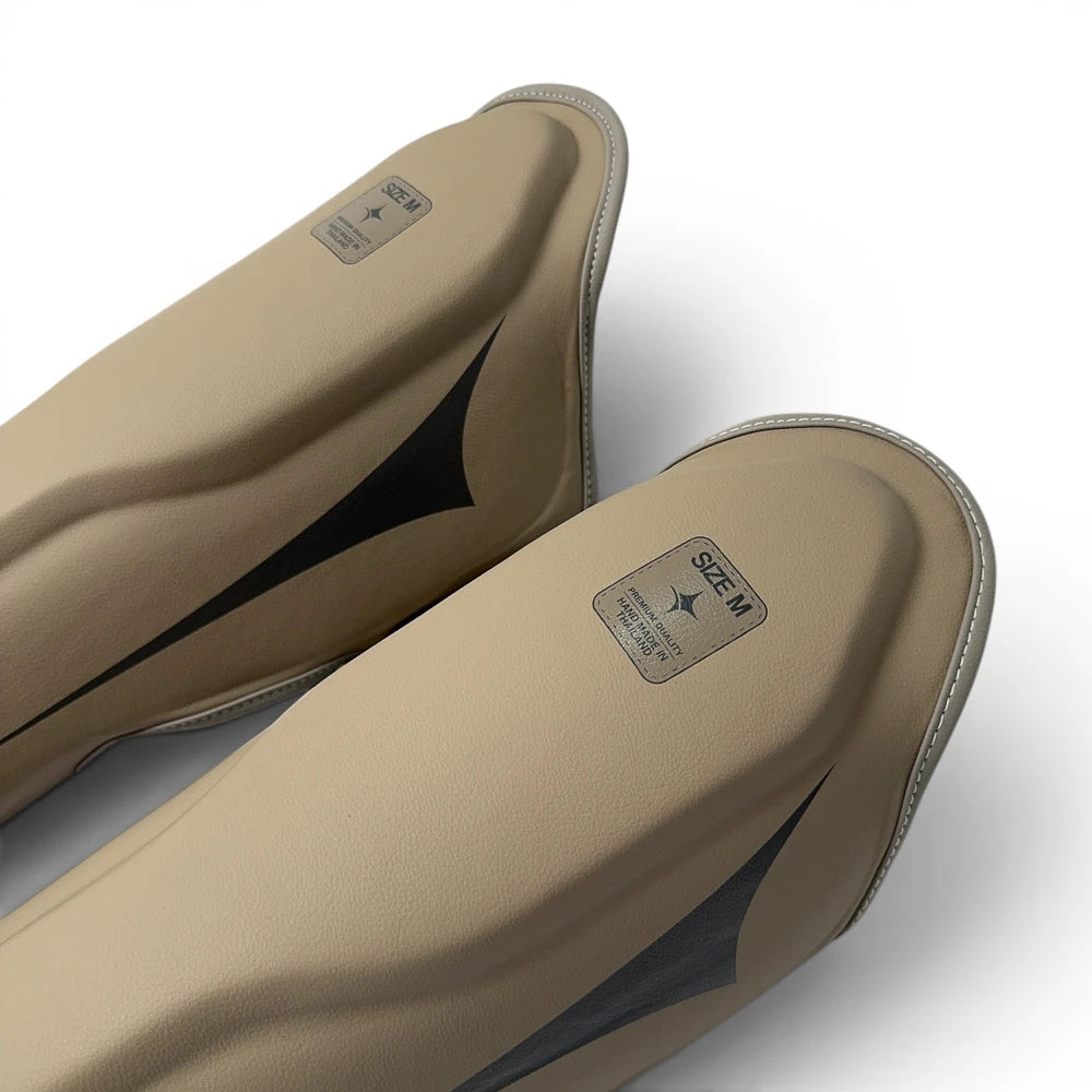 NYT Muay Thai Shin Guards Sand/Smoke